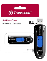 Ổ cứng di động 16GB/ 32GB/ 64GB/ 128GB JetFlash 790K USB 3.0/3.1 Transcend (Đen)