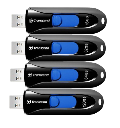 Ổ cứng di động 16GB/ 32GB/ 64GB/ 128GB JetFlash 790K USB 3.0/3.1 Transcend (Đen)