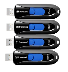 Ổ cứng di động 16GB/ 32GB/ 64GB/ 128GB JetFlash 790K USB 3.0/3.1 Transcend (Đen)