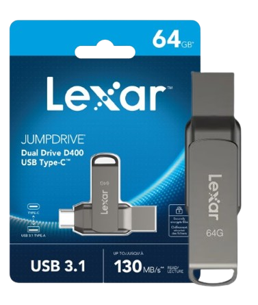 USB LEXAR 3.1 Type - C 32Gb/ 64Gb/ 128Gb, up to 130MB/s read