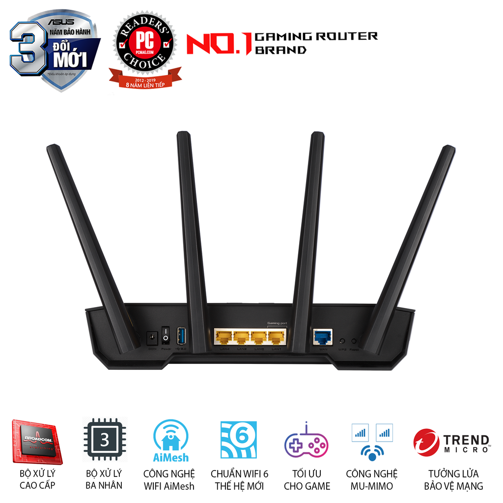 Router Wifi ASUS TUF Gaming AX3000