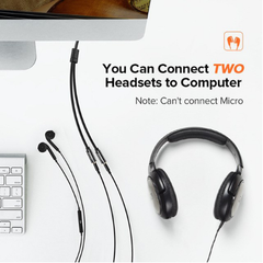 Cáp Chia Cổng Âm Thanh 3.5mm 1 Ra 2 Ugreen 20816