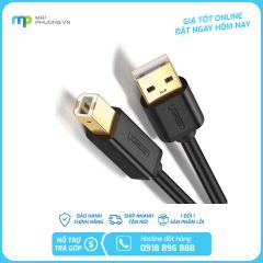 Dây máy in Ugreen 20847 (USB 2.0/Mạ Vàng/2m)