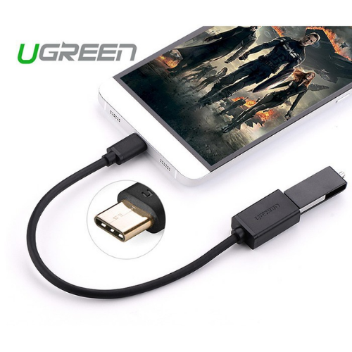 Dây USB Type-C sang USB 3.0 màu đen Ugreen 30701