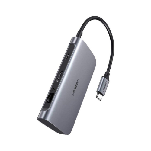 Bộ chuyển đổi USB Type-C sang HDMI+SD+TF+PD+2 cổng USB 3.0+RJ45 Ugreen 50852