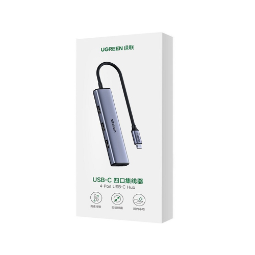 Bộ chia Hub USB Type-C 3.0 4 cổng Ugreen 70336 ( màu xám)
