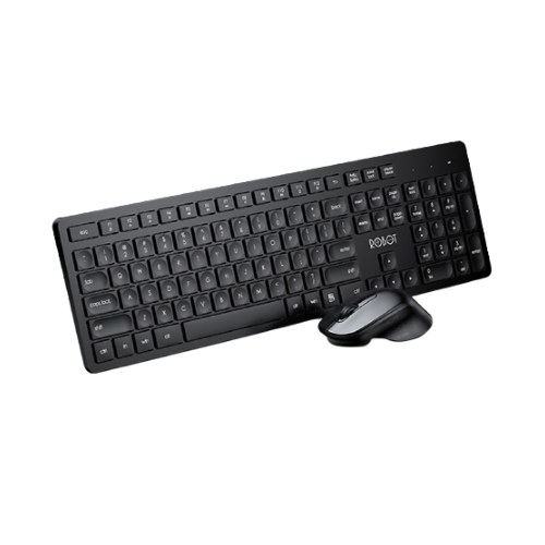 Bộ Bàn Phím Và Chuột Không Dây ROBOT KM4000 Black