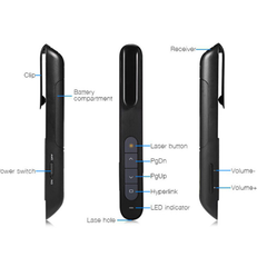 Bút trình chiếu Laser không dây PP-927 (màu đen)