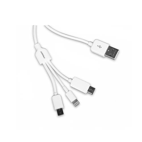 Cáp Pisen 3 in1 linghtning + microusb