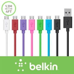 Cáp sync & charge sạc điện thoại  đã gắn đâu nối Belkin F2CU012bt04-RED