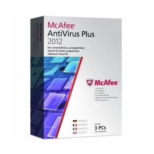 Phần Mềm Diệt Virus Mcafee Antivirus Plus 2012- 3PC