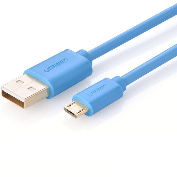 CÁP MICRO USB 2.0 UGREEN 0.5m 10869 xanh dương