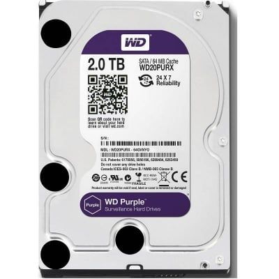 Ổ cứng Western Digital Purple Sata 2TB WD20PURX