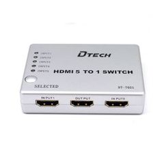 Hộp Chuyển Tín Hiệu HDMI 5-1 Dtech (DT 7021)