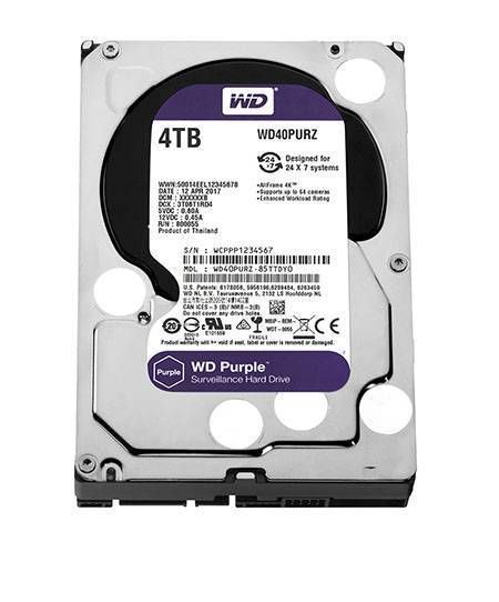 Ổ cứng gắn trong Western Purple HDD 4TB WD40PURX 3.5