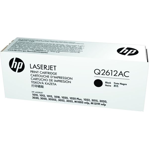 Mực in HP 12A - (Q2612AC)HP Q2612AC Black Contract Original LaserJet Toner Cartridge