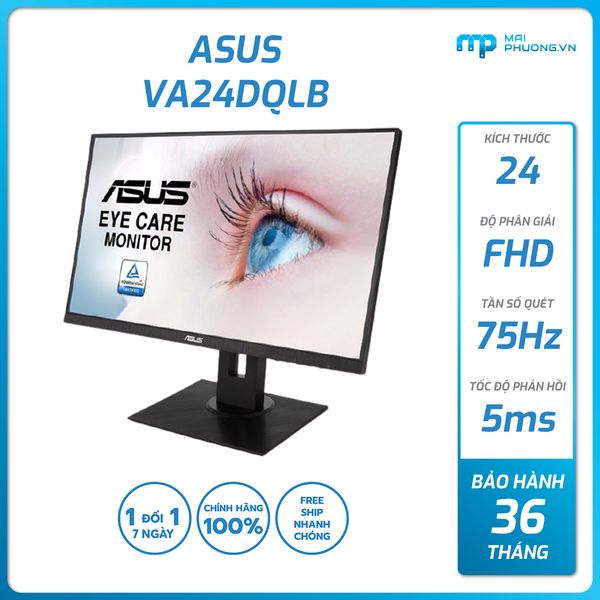 Màn hình LCD ASUS 24 inch VA24DQLB (1920 x 1080/IPS/75Hz/5 ms) (D)