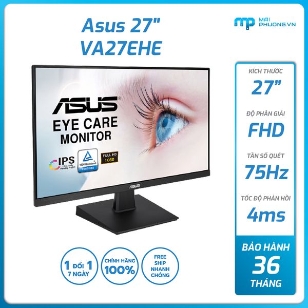 Màn Hình ASUS 27 inch VA27EHE /IPS-FullHD/75Hz/4ms