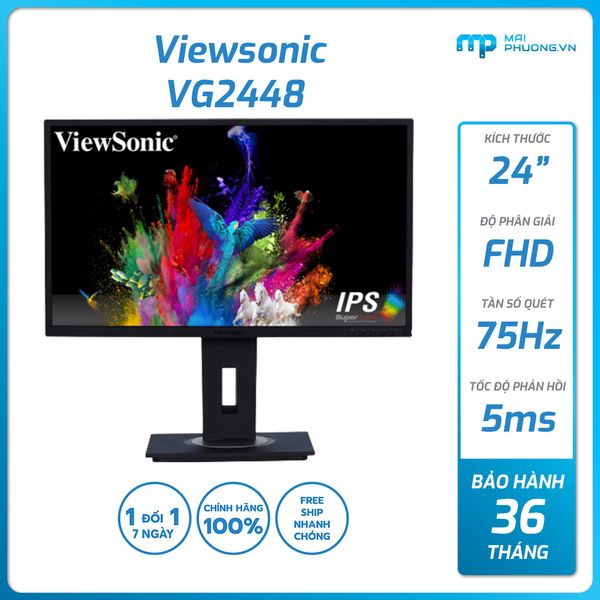 Màn hình Viewsonic VG2448 24 inch 60Hz FHD 1920x1080