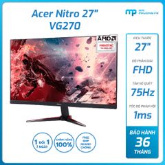 Màn Hình Acer Nitro Gaming 27 inch VG270 1920x1080/IPS/75Hz/1ms/FreeSync