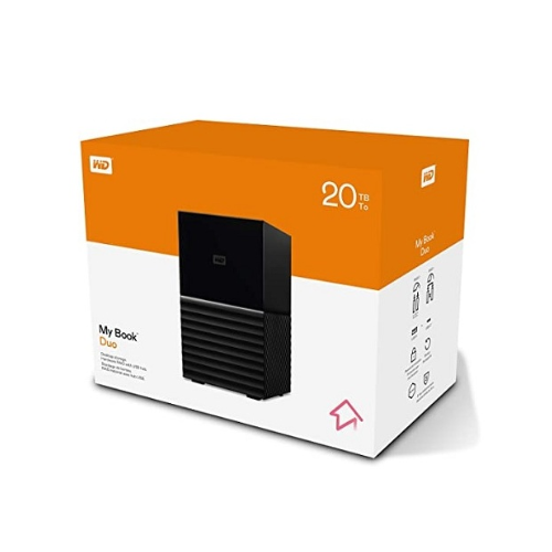 Ổ Cứng Gắn ngoài WD My book Duo 3.5'' 20TB USB3.1 WDBFBE0200JBK-SESN Đen xám