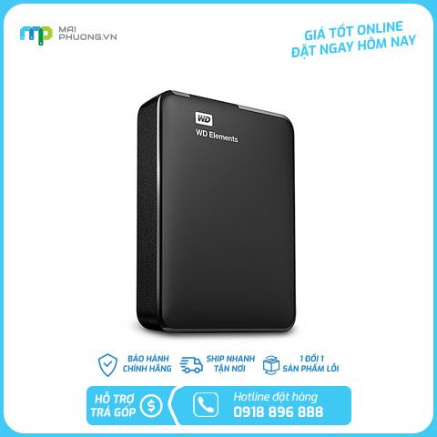 Ổ cứng gắn ngoài HDD 4TB WD Element WDBU6Y0040BBK-WESN