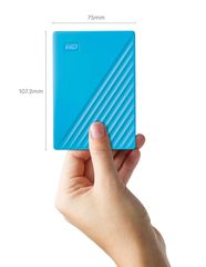 Ổ Cứng gắn ngoài 2.5 inch 2T WD My Passport WDBYVG0020BBL-WESN USB 3.2 màu xanh