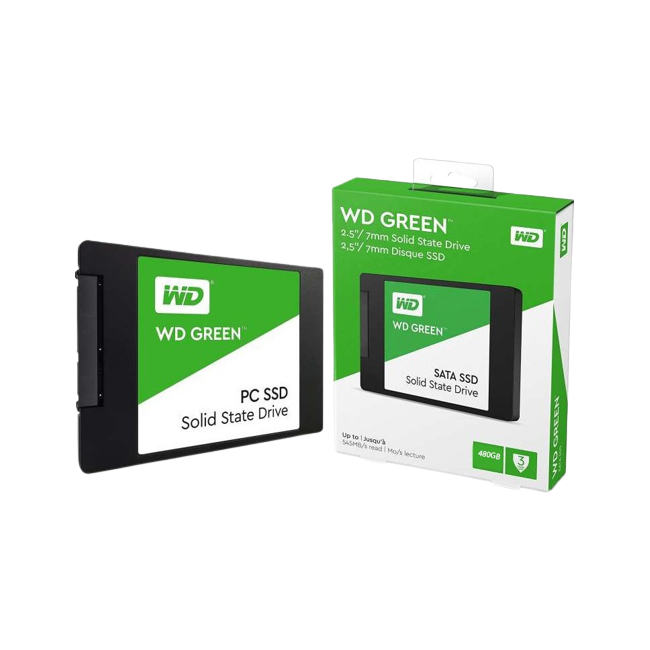 Ổ cứng gắn trong SSD SATA3 Western Green SSD 480GB 2.5'' WDS480G3G0A