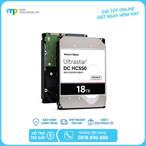 Ổ cứng gắn trong Western Ultrastar HC550 18TB WUH721818ALE6L4