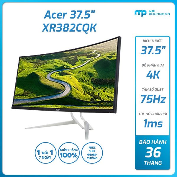 Màn hình Acer 38 inch XR382CQK 3840x1600/IPS/75Hz/1ms/FreeSync