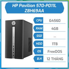 Máy bộ HP Pavilion 570-P011L G4560/4GB/1TB/DVDRW Z8H69AA