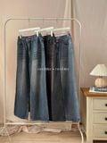  NOOBITA - Quần dài jeans ống rộng phía sau lưng chun 8141 