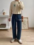  NOOBITA - Quần dài jeans ống suông 7871 