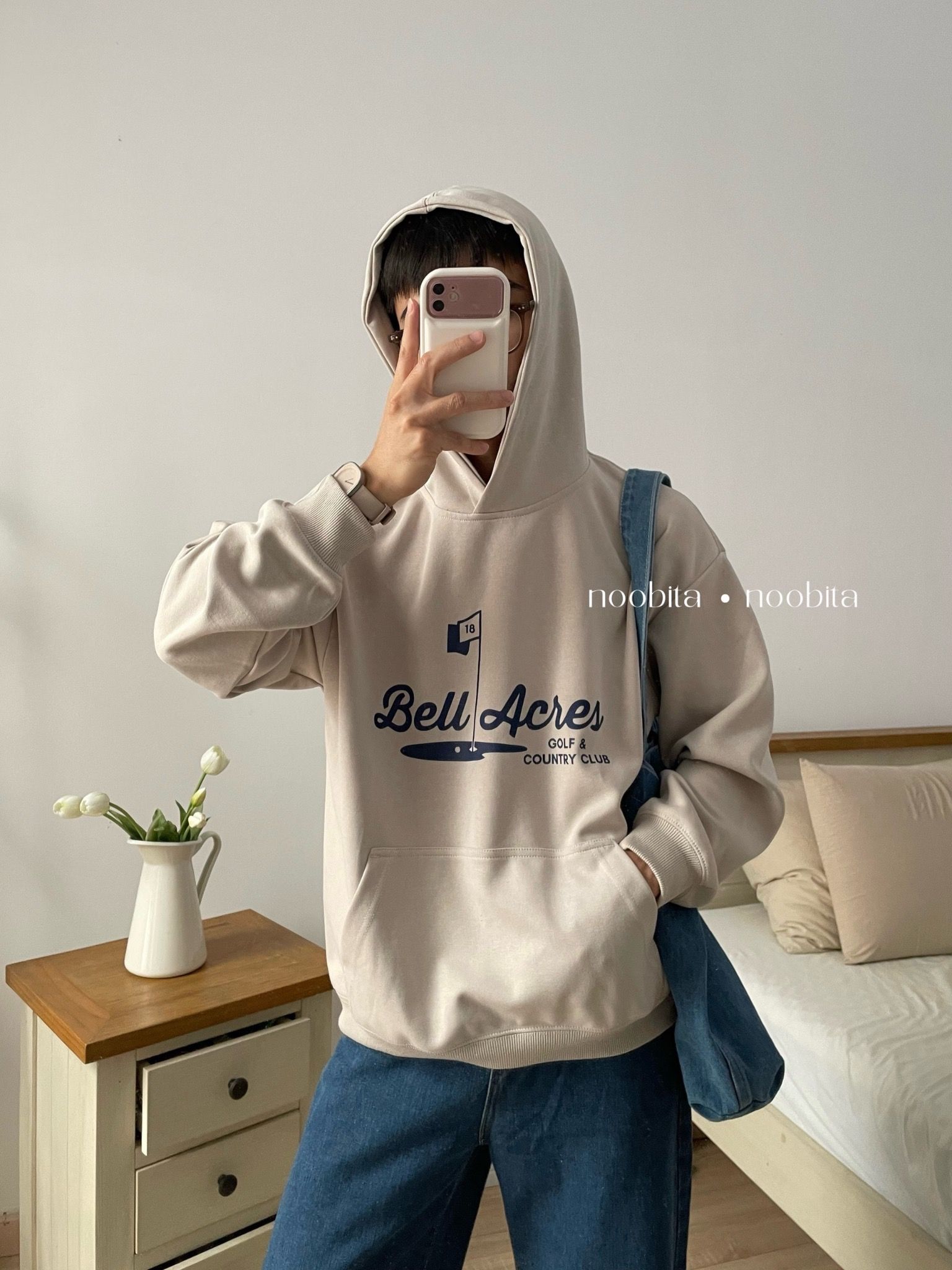 NOOBITA - Áo khoác hoodie BELL ACRES – Noobita