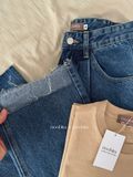  NOOBITA - Quần dài jeans rách lai 8129 