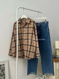  NOOBITA - Sơ mi flannel kẻ caro 8135 