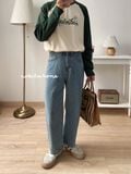  NOOBITA - Quần dài jeans ống suông 7871 