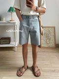  NOBITA HOME - Quần shorts jeans cắt lai 7893 