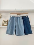  NOBITA HOME - SHORTS JEAN LƯNG CHUN FLOWER XANH NHẠT 