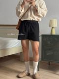  NOOBITA - Quần shorts lưng chun vải denim mềm 7968 