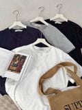  NOOBITA - Áo thun henley tay ngắn trơn 8361 