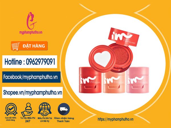 Phấn Má Hồng Cushion Hình Trái Tim I'm Meme Heart Stamp Blusher Mua ở Đâu