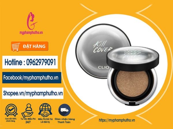 Phấn Nước Clio Kill Cover Founwear Cushion Xp Spf 50+ Màu Trắng Mua ở Đâu