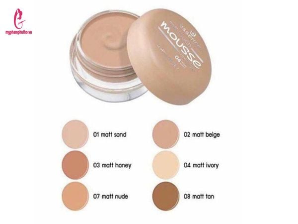 bảng màu Phấn Tươi Đức Essence Soft Touch Mousse