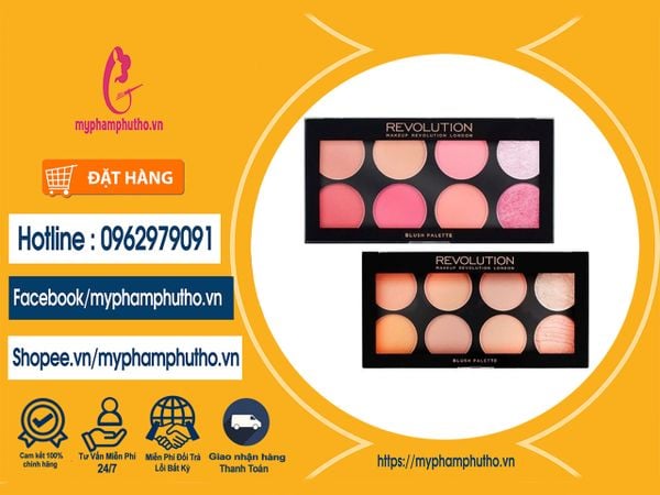 Bảng Phấn Má  8 ô REVOLUTION Blush Palette ( Hồng & Cam) Mua ở Đâu