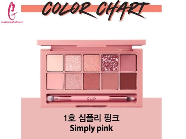 Bảng phấn mắt Clio Pro Eye Pallete Hàn Quốc màu 1