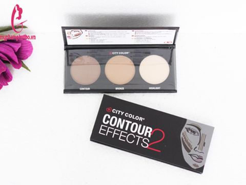 Bảng Phấn Tạo khối và Highlight City Color Contour Effects ( 3 ô )