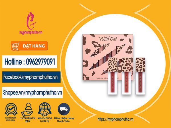 Bộ kit son Black Rouge Wild Cat Set 3 Cây mua ở đâu