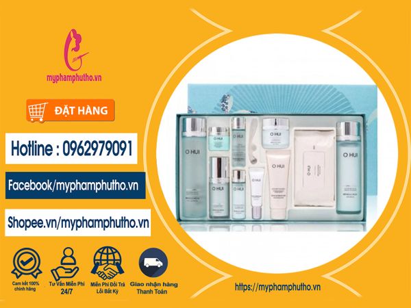 Bộ Ohui xanh Miracle Aqua special set set ( 10 món) Mua ở Đâu