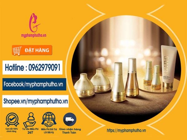 Bộ tinh chất vàng fullsize Sum 37 Losec Summa 7 món Mua ở Đâu